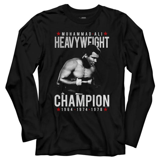 Muhammad Ali Heavychamp Long Sleeve Front