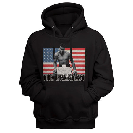 Muhammad Ali Flag The Greatest Hooded Sweatshirt