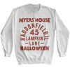 Halloween Myers House Text Sweatshirt