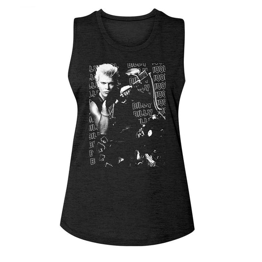 Billy Idol Motorcycle Photo Womens Tank