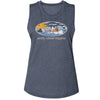 Jaws Girl On Float Womens Tank