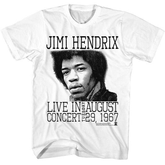 Jimi Hendrix Jimi Hendrix Live In Concert T-shirt