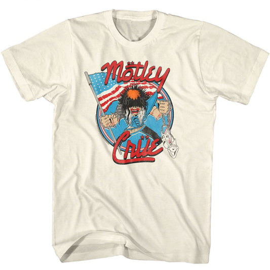 Motley Crue Allister With Us Flag T-shirt