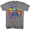 Mega Man Multi Color Rectangles T-shirt
