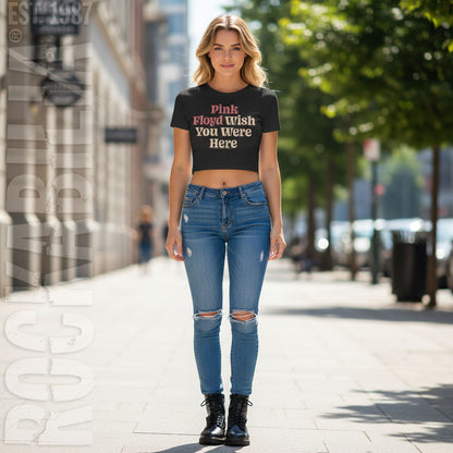 Pink Floyd Wish You Were Here Text Junior Top