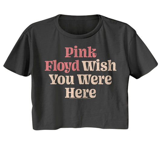 Pink Floyd Wish You Were Here Text Junior Top