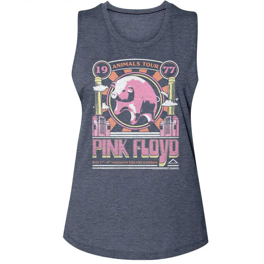 Officially licensed Pink Floyd Animals flying pig womans tank