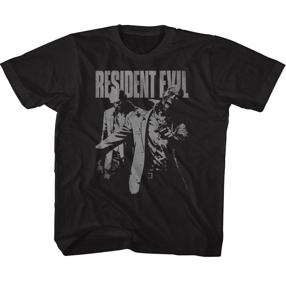 Resident Evil Resident Evil Monochrome Zombies Youth T-shirt