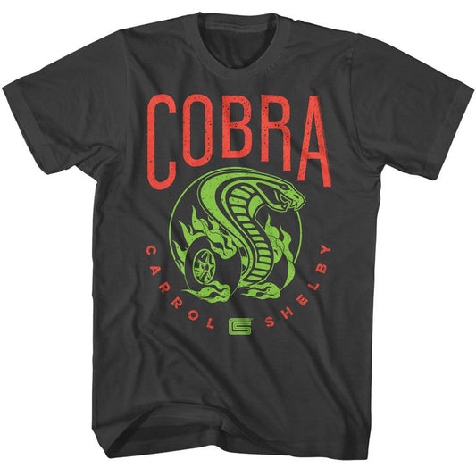 Carroll Shelby Cobra Bright Colors T-shirt