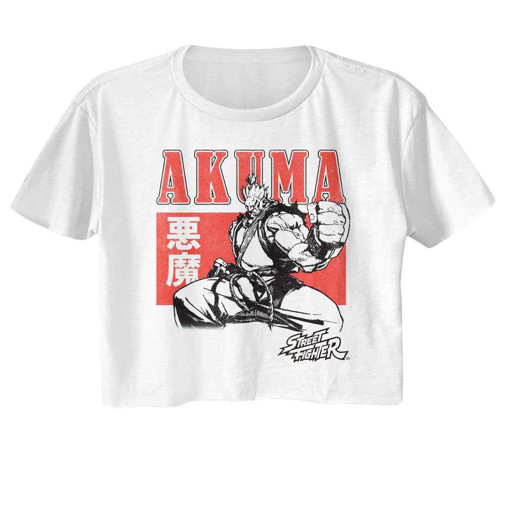 Street Fighter Street Fighter Akuma Character Block Junior Top