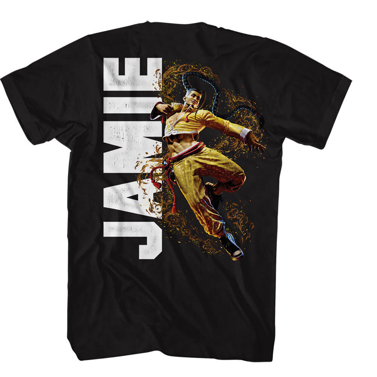 Street Fighter Jamie Character T-shirt Back
