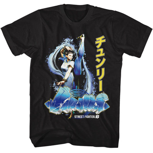 Street Fighter Chun Li Graffiti T-shirt