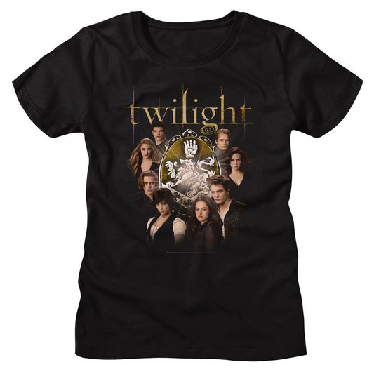 Twilight Cullen Family With Crest Junior Top Front