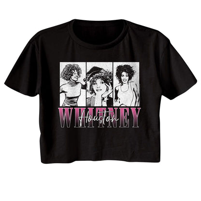 Whitney Houston Three Rectangles Junior Top