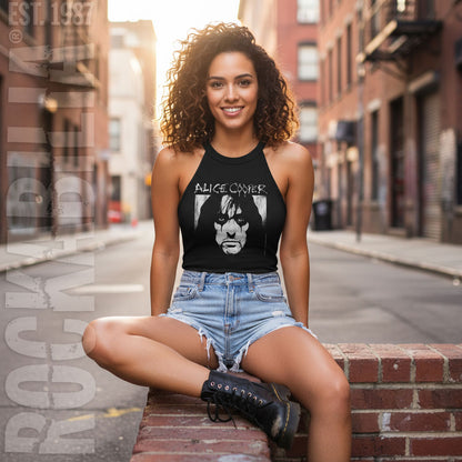 Alice Cooper Face Logo Womens Tank
