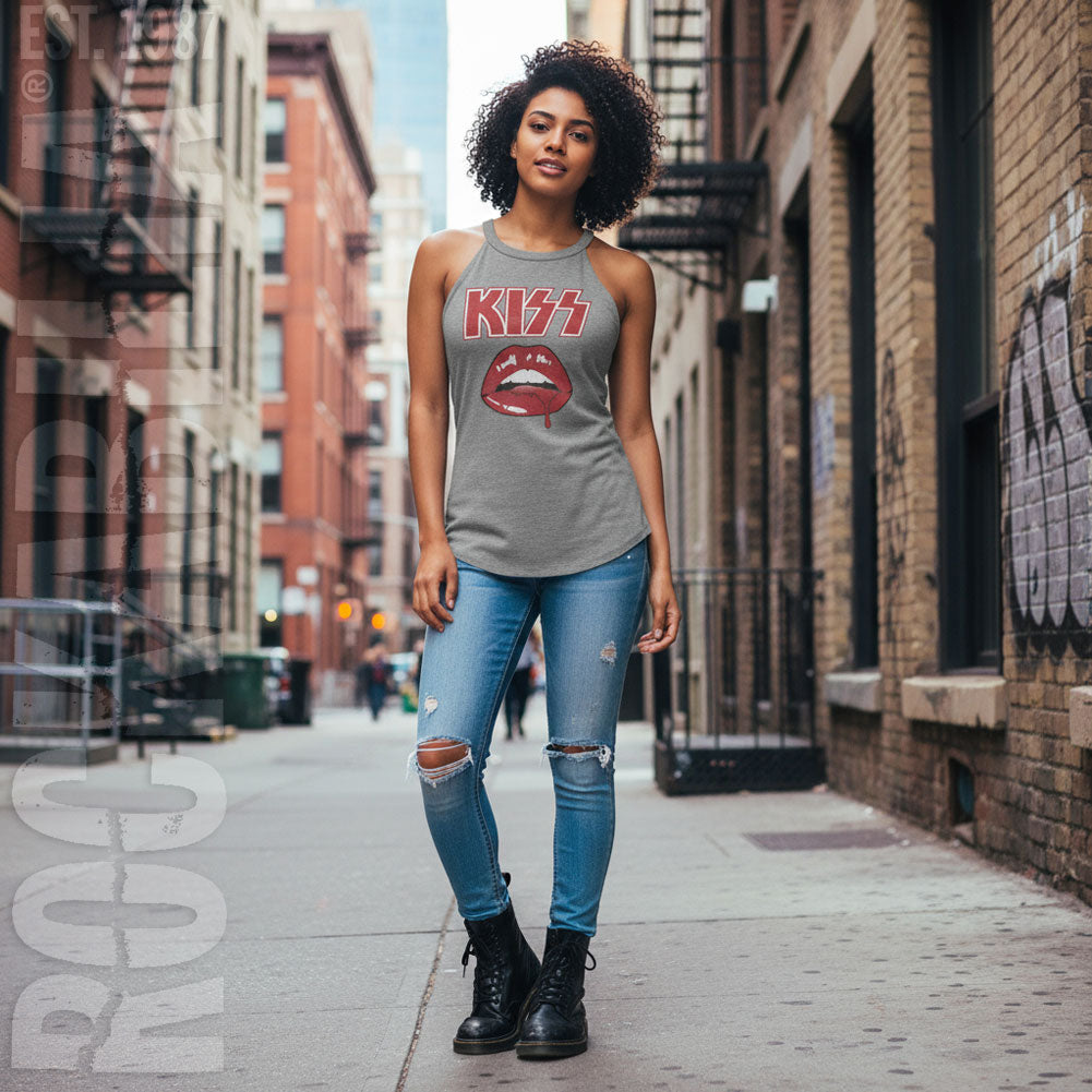 Kiss Drip Womens Tank