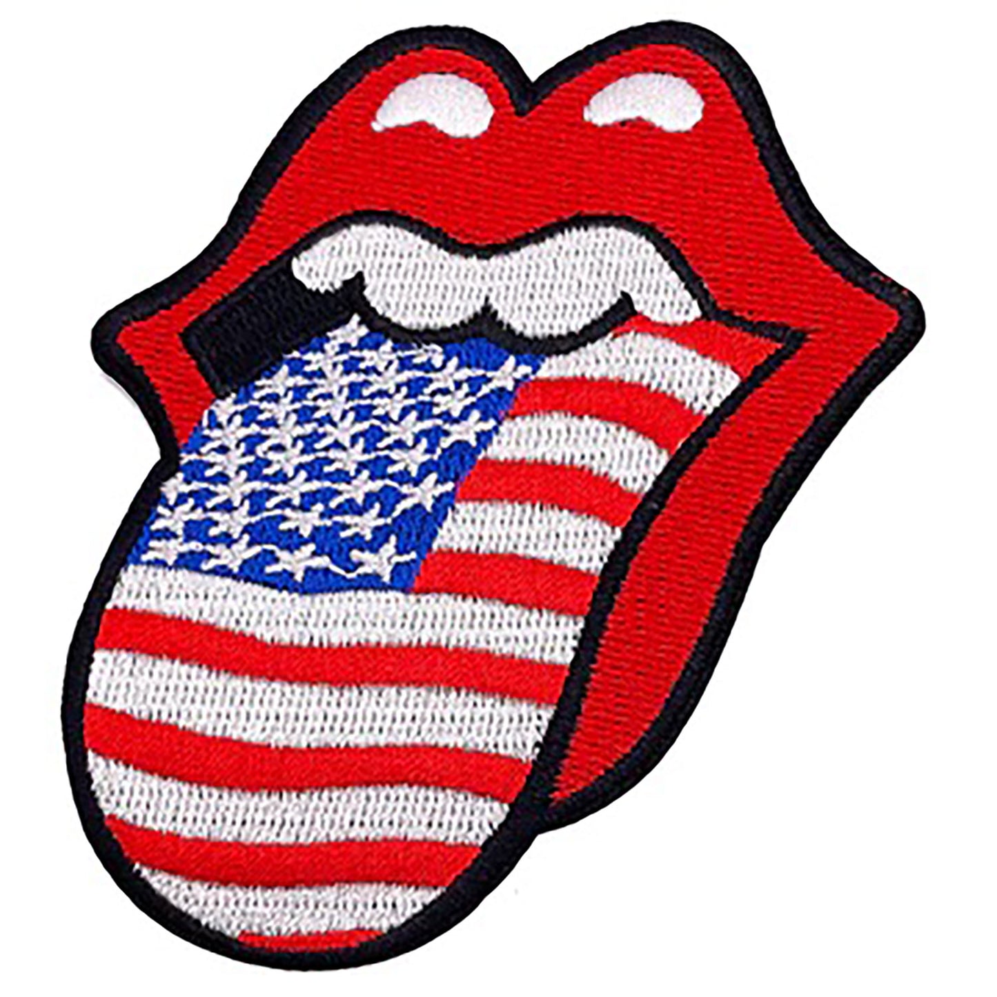 The Rolling Stones USA Tongue Embroidered Patch