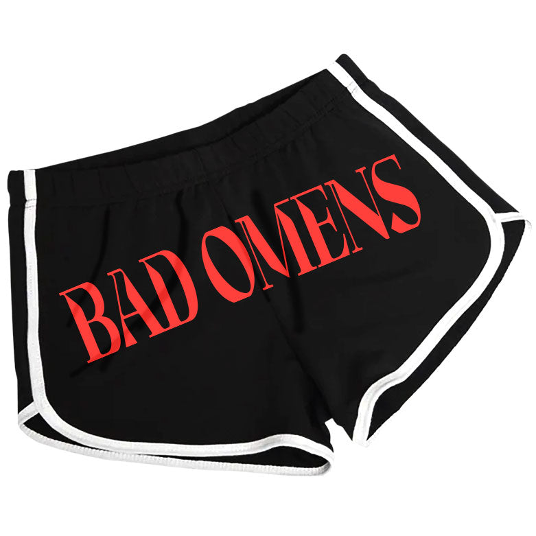 Red Logo & Symbols (Rockabilia Exclusive) Booty Shorts