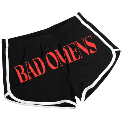 Red Logo & Symbols (Rockabilia Exclusive) Booty Shorts