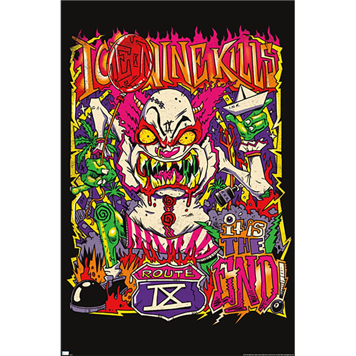 Ice Nine Kills Clown Zombie Domestic Poster