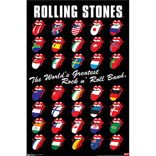 Rolling Stones Grid Domestic Poster