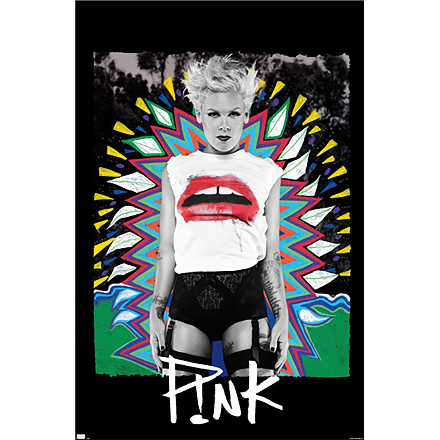 Pink Lips Domestic Poster