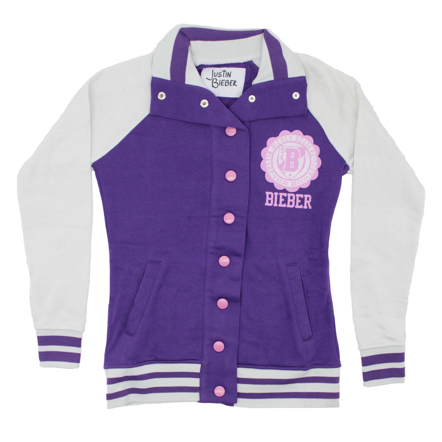 スタジャン raidres starter jacket Justin Bieber 90s Justin Bieber Believe Tour Varsity Jacket Jacket | Justin Bieber