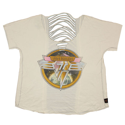 Oversized Crop VH World Logo by TRUNK LTD (Fits Like LG/XL) Junior Top