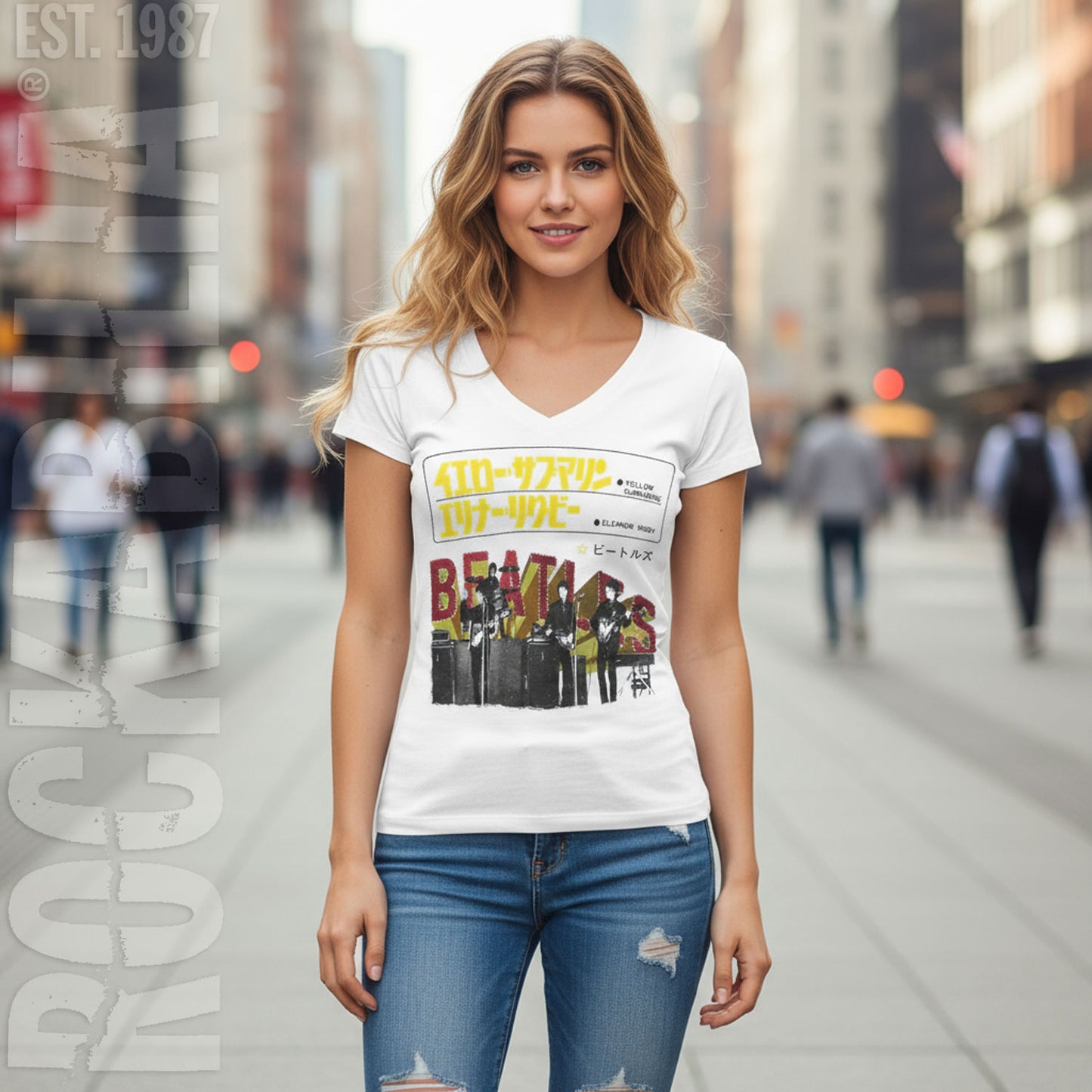 Japanese Yellow Submarine Eleanor Rigby by TRUNK LTD Junior Top