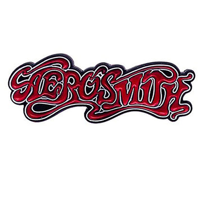 Aerosmith Name Logo Pewter Pin Badge