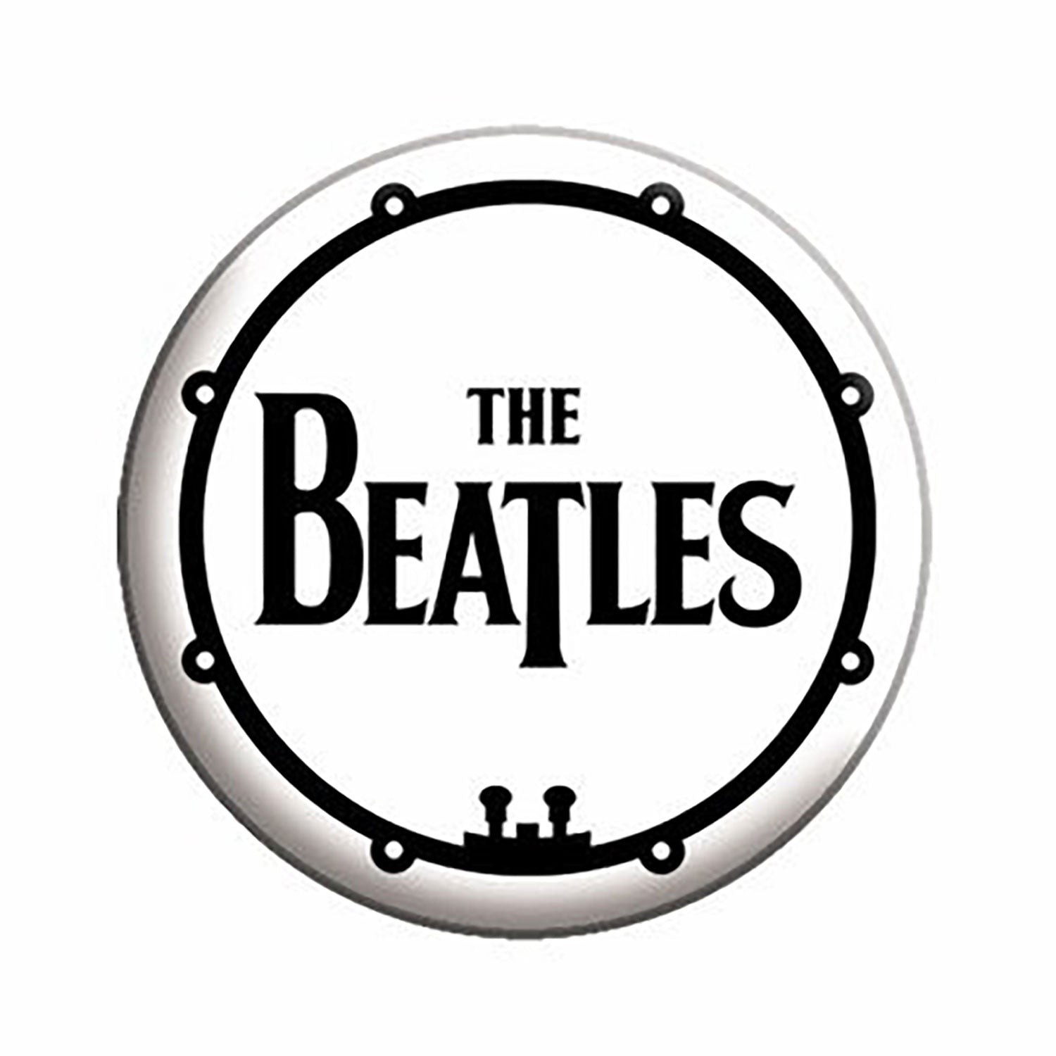 The Beatles Bass Drum Logo Button