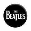 The Beatles Black Name Logo Button