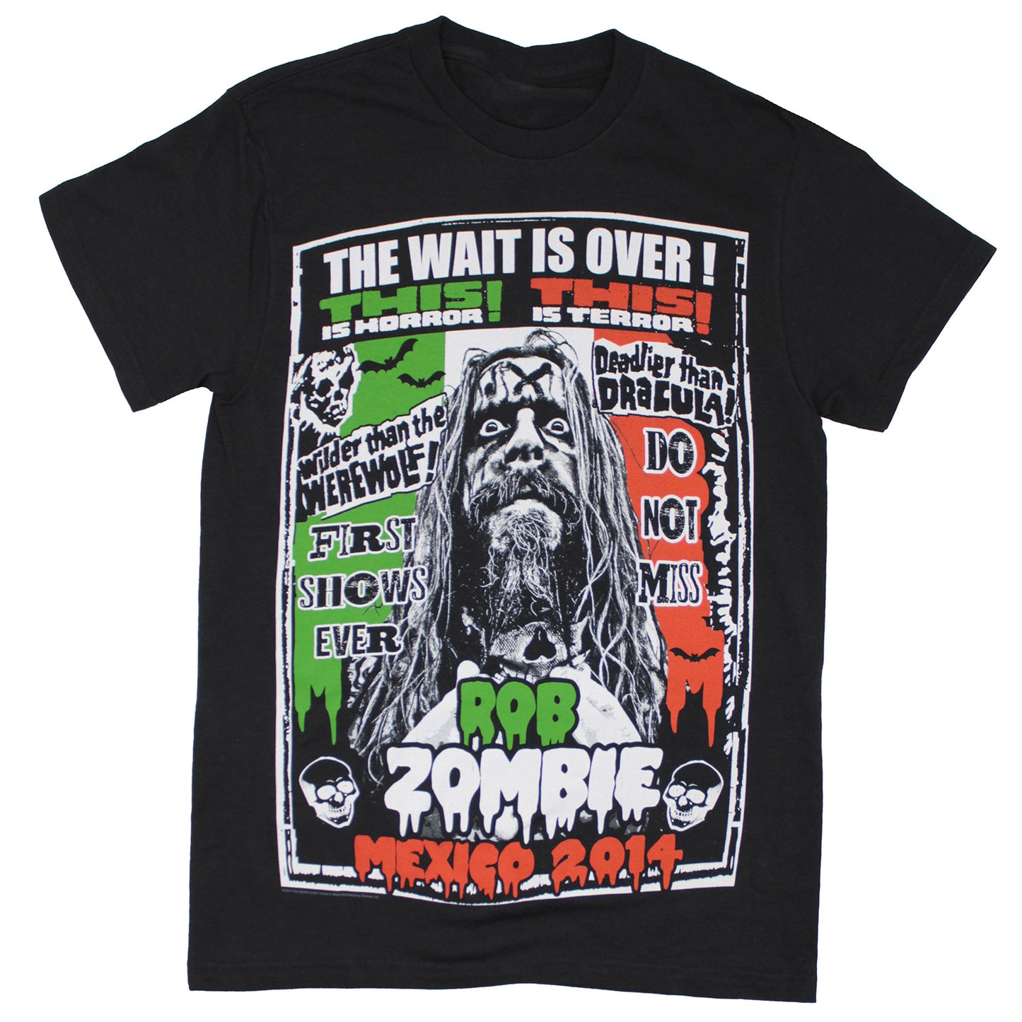 Rob Zombie Mexico 2014 T-shirt