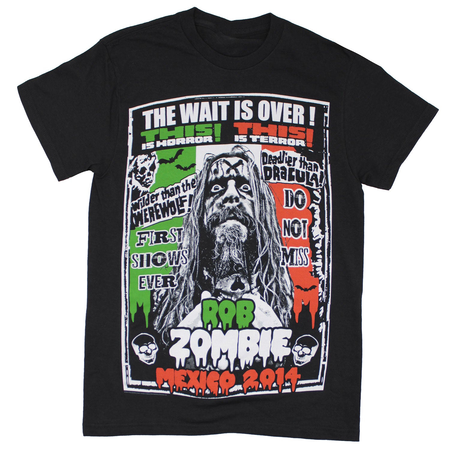 Rob Zombie Mexico 2014 T-shirt
