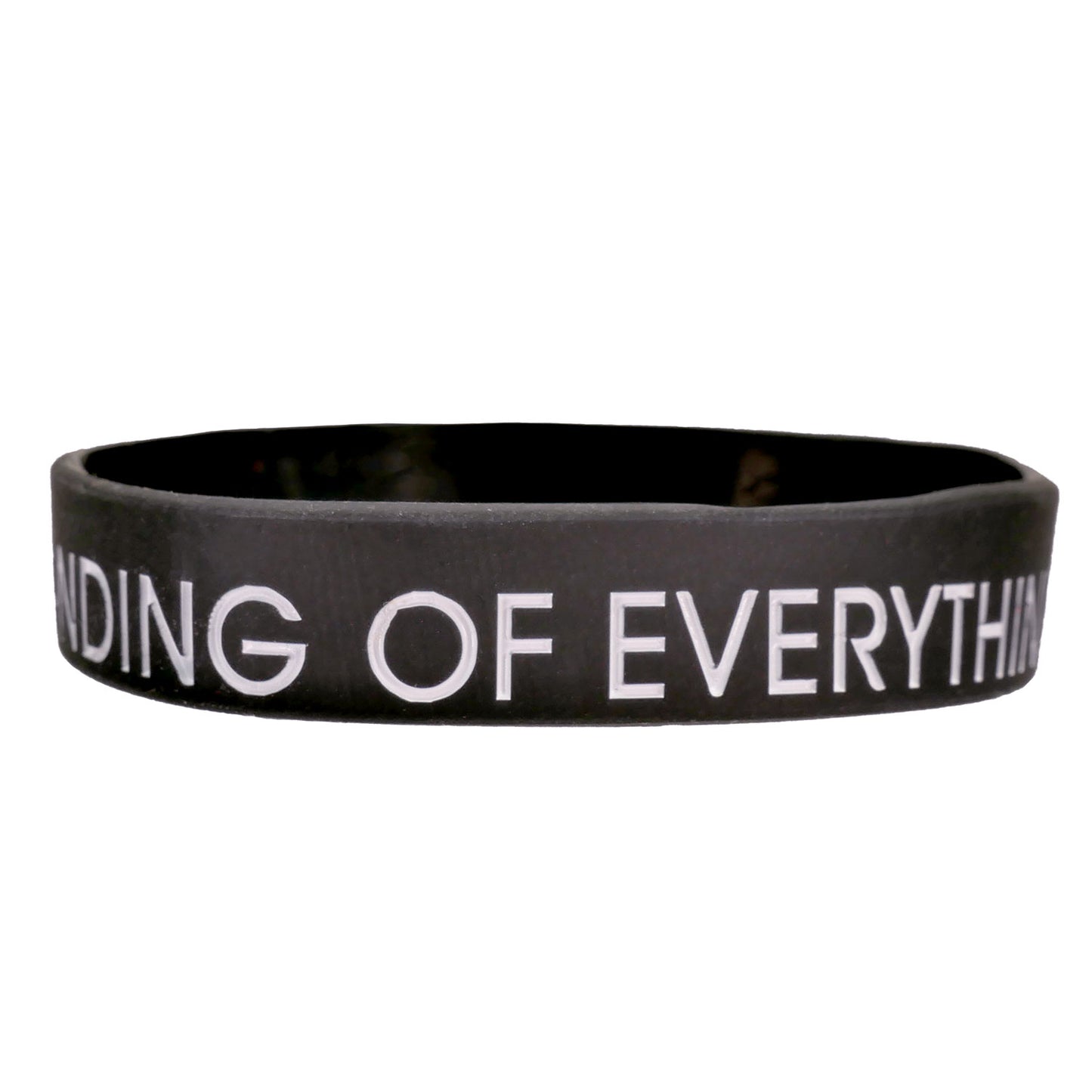 Elbow The Take Off And Landing Of Everything Rubber Bracelet Back