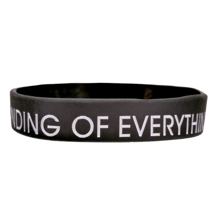 Elbow The Take Off And Landing Of Everything Rubber Bracelet Back