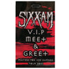 V.I.P. Meet & Greet Prayers For The Damned Tour 2016 Laminated Backstage Pass