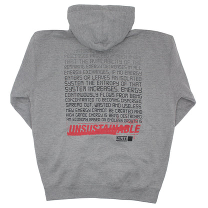 The Second Law Unsustainable Zippered Hooded Sweatshirt