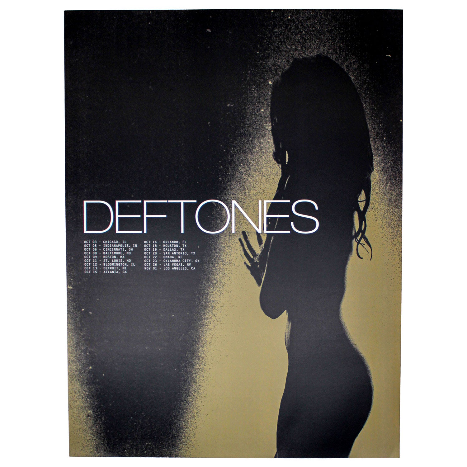 Deftones 2013 Tour Lithograph *Scratch And Dent* Concert Promo