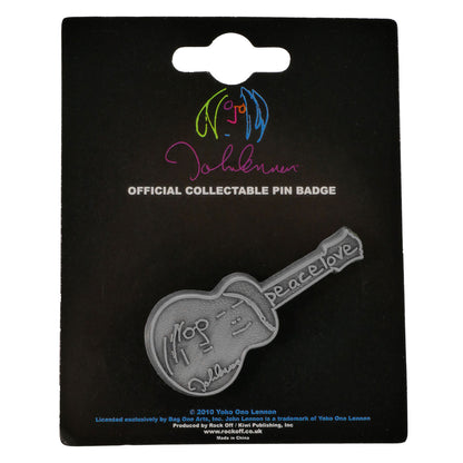 Peace & Love Pewter Pin Badge