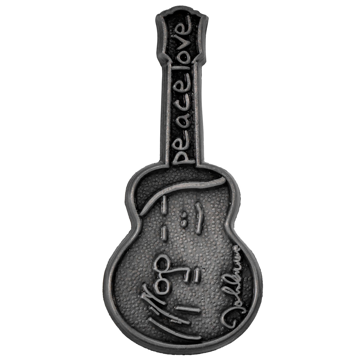 Peace & Love Pewter Pin Badge