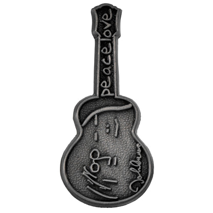 Peace & Love Pewter Pin Badge