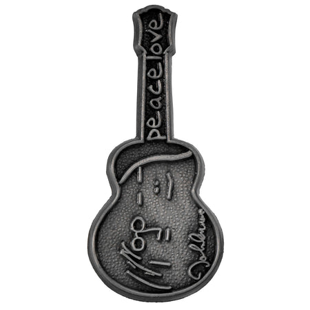 Peace & Love Pewter Pin Badge