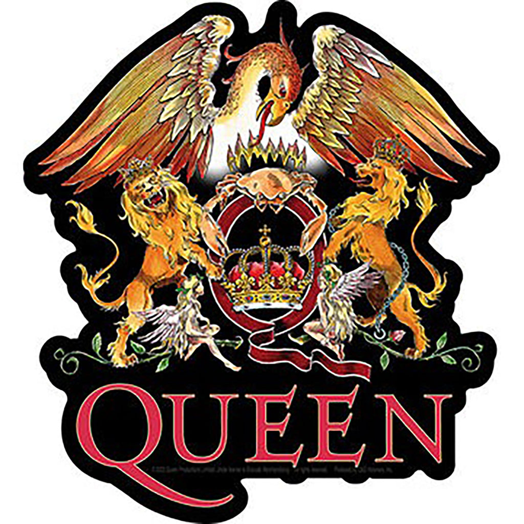 Queen Crest Logo Sticker 449586 | Rockabilia Merch Store