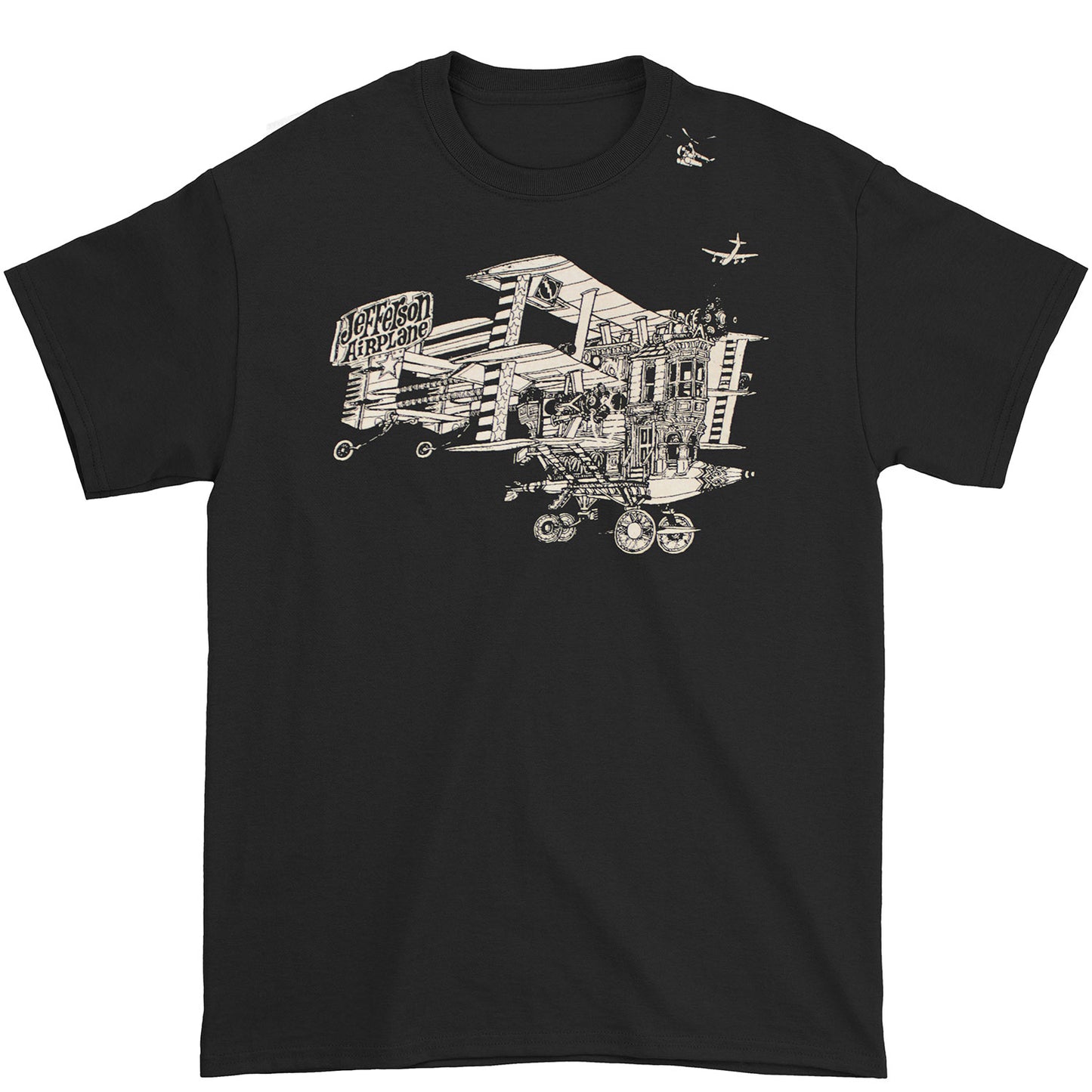 Jefferson Airplane Cartoon Drawing T-shirt