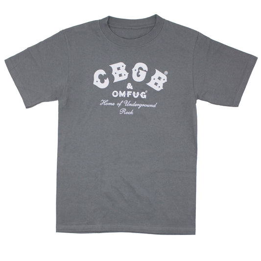 CBGB White Logo On Grey T-shirt