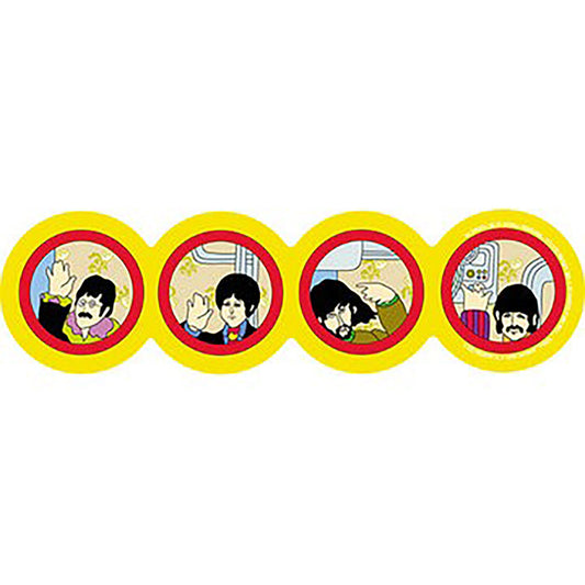 The Beatles Yellow Submarine Windows Sticker