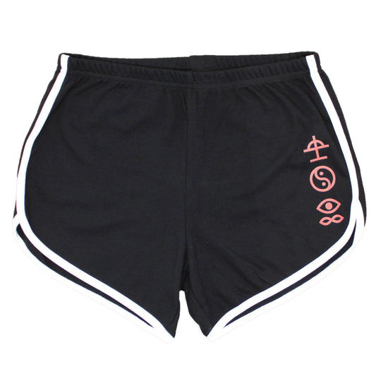 Pink Logo & Symbols (Rockabilia Exclusive) Booty Shorts