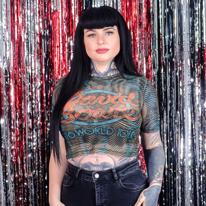 1978 World Tour Ladies Mesh Crop Top Junior Top