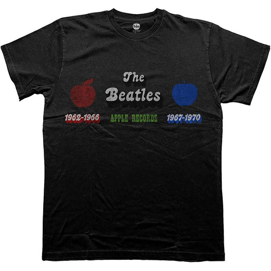 Beatles Apple Years Red & Blue Slim Fit T-shirt Front